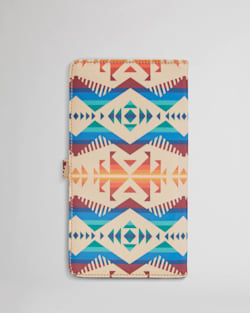 ALTERNATE VIEW OF LOS LUNAS CANOPY CANVAS PASSPORT CASE IN TAN MULTI image number 2
