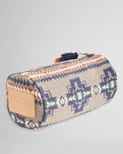 ALTERNATE VIEW OF COTTON JACQUARD COSMETIC BAG IN TAUPE CHIEF JOSEPH image number 2