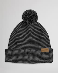 ALTERNATE VIEW OF POM POM BEANIE & TEXTING GLOVES SET IN BLACK image number 2