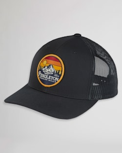 PATCH TRUCKER HAT IN BLACK image number 1
