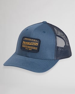 LARGE PATCH TRUCKER HAT IN NAVY image number 1