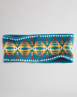 MERINO KNIT FLEECE-LINED HEADBAND IN BLUE SUMMIT PEAK image number 1