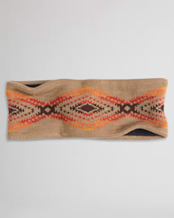 MERINO KNIT FLEECE-LINED HEADBAND IN TAN MISSION TRAILS image number 1