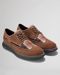 ALTERNATE VIEW OF COLE HAAN X PENDLETON MEN'S ORIGINALGRAND LONGWING OXFORDS IN ACADIA PLAID image number 5