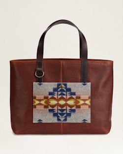 Desert Dawn Wool Leather Shoulder Tote
