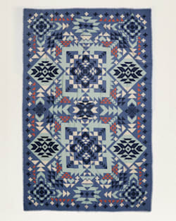 FLAT VIEW OF OPAL SPRINGS FEATHERWEIGHT WOOL SCARF IN DENIM image number 2