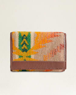 TRIFOLD WALLET IN TAN SAWTOOTH MOUNTAIN image number 1