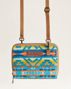 CROSSBODY WALLET IN TURQUOISE ALTO MESA image number 1