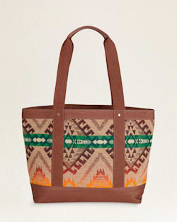 ALTERNATE VIEW OF ZIP TOTE IN TAN SAWTOOTH MOUNTAIN image number 2