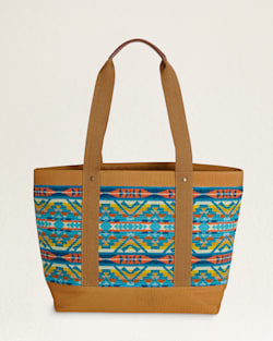 ALTERNATE VIEW OF ZIP TOTE IN TURQUOISE ALTO MESA image number 2