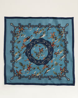 DESERT RIDERS SILK SCARF IN BLUE image number 1