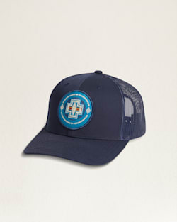 LIMITED EDITION HARDING PATCH TRUCKER HAT IN NAVY image number 1
