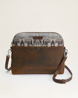 HARDING STAR WOOL/LEATHER CROSSBODY BAG IN GREY MIX image number 1