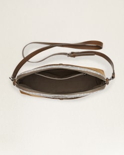 ALTERNATE VIEW OF HARDING STAR WOOL/LEATHER CROSSBODY BAG IN GREY MIX image number 3