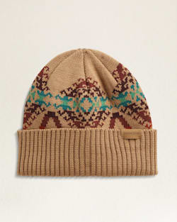 MERINO KNIT CAP IN TAN SAWTOOTH MOUNTAIN image number 1