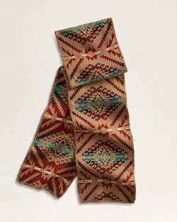 MERINO KNIT SCARF IN TAN SAWTOOTH MOUNTAIN image number 1
