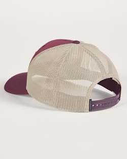 ALTERNATE VIEW OF CLASSIC PATCH TRUCKER HAT IN MAROON image number 2