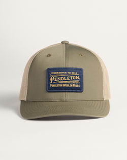 ALTERNATE VIEW OF CLASSIC PATCH TRUCKER HAT IN LODEN image number 3