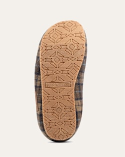 ALTERNATE VIEW OF MEN'S WOOL PLAID CLOG SLIPPERS IN BROWN PLAID image number 2