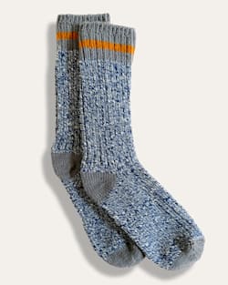 RAGG STRIPE MERINO WOOL SOCKS IN BLUE image number 1