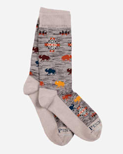 PRAIRIE RUSH HOUR CREW SOCKS IN GREY image number 1