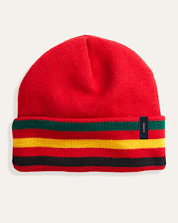NATIONAL PARK STRIPE BEANIE in RAINIER RED image number 1