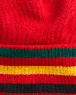 NATIONAL PARK STRIPE BEANIE in RAINIER RED image number 2