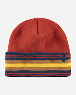 NATIONAL PARK STRIPE BEANIE IN ZION RED image number 1