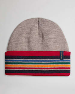NATIONAL PARK STRIPE BEANIE IN YELLOWSTONE TAUPE image number 1