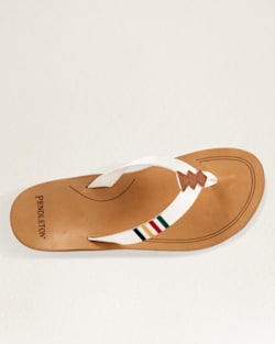 ALTERNATE VIEW OF WOMEN'S NATIONAL PARK FLIP FLOPS IN GLACIER PARK WHITE image number 4