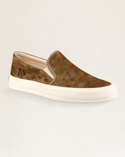 MEN'S SUEDE SLIP-ON SHOES IN BROWN image number 1