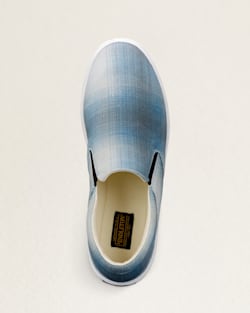 ALTERNATE VIEW OF MEN'S ROUND TOE SLIP-ON SHOES IN TURQUOISE OMBRE image number 5
