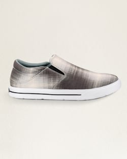 ALTERNATE VIEW OF MEN'S ROUND TOE SLIP-ON SHOES IN BLACK OMBRE image number 3