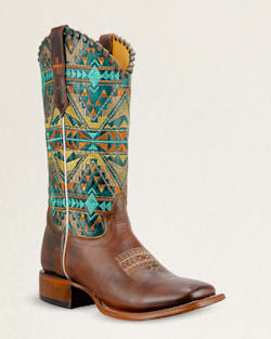 MEN'S JACKSON WESTERN BOOTS IN BROWN/TURQUOISE image number 1