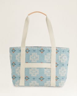 ALTERNATE VIEW OF SAN MARINO COTTON EVERYDAY TOTE IN LIGHT BLUE image number 2