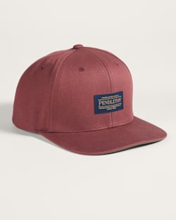 LOGO FLAT BRIM HAT IN MAROON image number 1