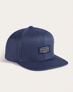 LOGO FLAT BRIM HAT IN NAVY image number 1