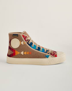 ALTERNATE VIEW OF US RUBBER CO X PENDLETON PILOT ROCK HIGH TOPS IN TAN image number 2
