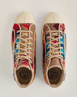 ALTERNATE VIEW OF US RUBBER CO X PENDLETON PILOT ROCK HIGH TOPS IN TAN image number 4