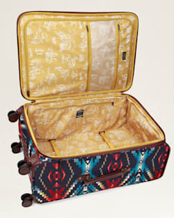 ALTERNATE VIEW OF CARICO LAKE 28" SOFTSIDE SPINNER LUGGAGE IN NAVY image number 2