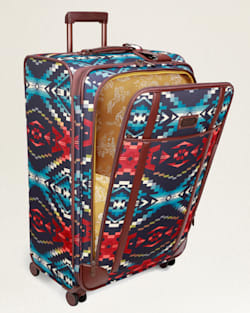 ALTERNATE VIEW OF CARICO LAKE 28" SOFTSIDE SPINNER LUGGAGE IN NAVY image number 3
