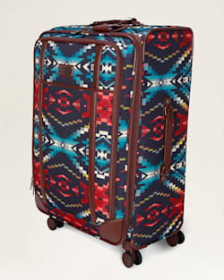 ALTERNATE VIEW OF CARICO LAKE 28" SOFTSIDE SPINNER LUGGAGE IN NAVY image number 4