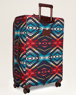 ALTERNATE VIEW OF CARICO LAKE 28" SOFTSIDE SPINNER LUGGAGE IN NAVY image number 5