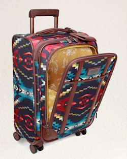 ALTERNATE VIEW OF CARICO LAKE 20" SOFTSIDE SPINNER LUGGAGE IN NAVY image number 3