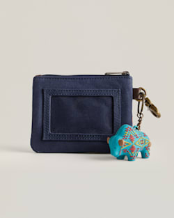 ALTERNATE VIEW OF DIAMOND DESERT ID POUCH IN BLUE MULTI image number 2