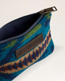 ALTERNATE VIEW OF DIAMOND DESERT ID POUCH IN BLUE MULTI image number 3