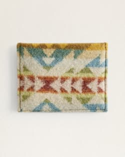 SOLSTICE CANYON WOOL/LEATHER SLIM WALLET IN BROWN MULTI image number 1