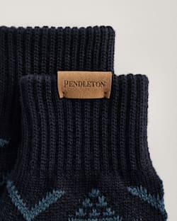 ALTERNATE VIEW OF NEHALEM MERINO KNIT TEXTING GLOVES IN AQUA image number 2
