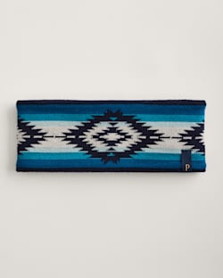 SATILLO SUNSET FLEECE-LINED MERINO HEADBAND IN BLUE OMBRE image number 1
