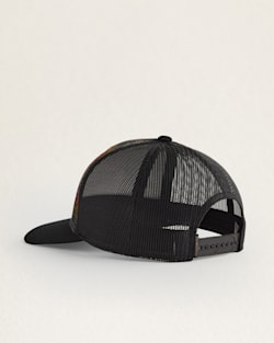 ALTERNATE VIEW OF OMBRE STRIPE WOOL TRUCKER HAT IN BROWN MULTI image number 2